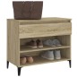 vidaXL Schuhregal Sonoma-Eiche 70x36x60 cm Holzwerkstoff vidaXL Schuhregal Sonoma-Eiche 70x36x60 cm Holzwerkstoff