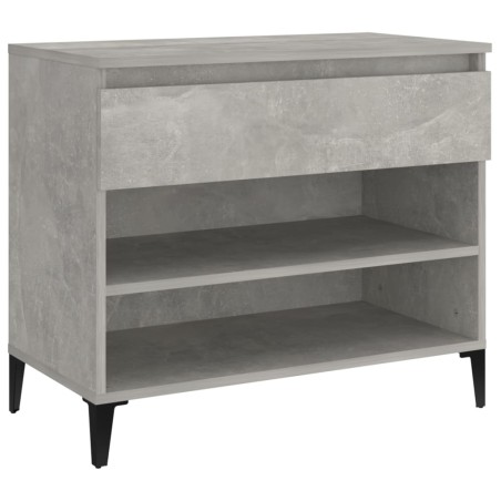 vidaXL Schuhregal Betongrau 70x36x60 cm Holzwerkstoff