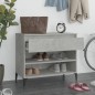 vidaXL Schuhregal Betongrau 70x36x60 cm Holzwerkstoff vidaXL Schuhregal Betongrau 70x36x60 cm Holzwerkstoff