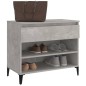 vidaXL Schuhregal Betongrau 70x36x60 cm Holzwerkstoff vidaXL Schuhregal Betongrau 70x36x60 cm Holzwerkstoff