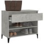 vidaXL Schuhregal Betongrau 70x36x60 cm Holzwerkstoff vidaXL Schuhregal Betongrau 70x36x60 cm Holzwerkstoff