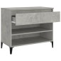 vidaXL Schuhregal Betongrau 70x36x60 cm Holzwerkstoff vidaXL Schuhregal Betongrau 70x36x60 cm Holzwerkstoff