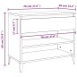 vidaXL Schuhregal Betongrau 70x36x60 cm Holzwerkstoff vidaXL Schuhregal Betongrau 70x36x60 cm Holzwerkstoff