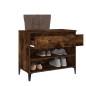 vidaXL Schuhregal Räuchereiche 70x36x60 cm Holzwerkstoff vidaXL Schuhregal Räuchereiche 70x36x60 cm Holzwerkstoff