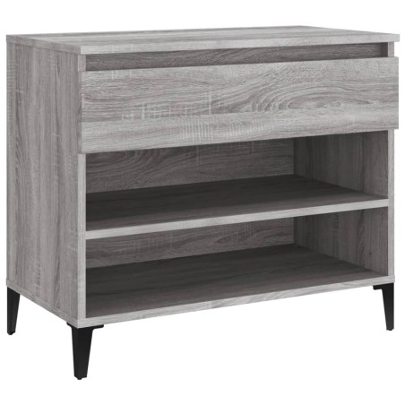 vidaXL Schuhregal Grau Sonoma 70x36x60 cm Holzwerkstoff