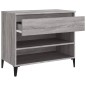 vidaXL Schuhregal Grau Sonoma 70x36x60 cm Holzwerkstoff vidaXL Schuhregal Grau Sonoma 70x36x60 cm Holzwerkstoff