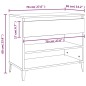 vidaXL Schuhregal Braun Eichen-Optik 70x36x60 cm Holzwerkstoff vidaXL Schuhregal Braun Eichen-Optik 70x36x60 cm Holzwerkstoff