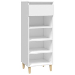 vidaXL Schuhschrank Weiß 40x36x105 cm Holzwerkstoff