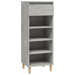 vidaXL Schuhschrank Betongrau 40x36x105 cm Holzwerkstoff