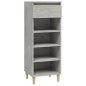 vidaXL Schuhschrank Betongrau 40x36x105 cm Holzwerkstoff vidaXL Schuhschrank Betongrau 40x36x105 cm Holzwerkstoff