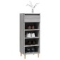 vidaXL Schuhschrank Grau Sonoma 40x36x105 cm Holzwerkstoff vidaXL Schuhschrank Grau Sonoma 40x36x105 cm Holzwerkstoff