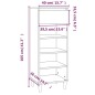 vidaXL Schuhschrank Grau Sonoma 40x36x105 cm Holzwerkstoff vidaXL Schuhschrank Grau Sonoma 40x36x105 cm Holzwerkstoff