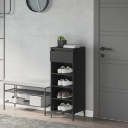vidaXL Schuhregal Schwarz 40x36x105 cm Holzwerkstoff