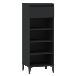 vidaXL Schuhregal Schwarz 40x36x105 cm Holzwerkstoff