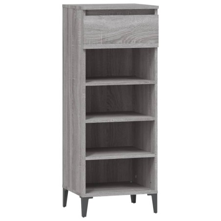 vidaXL Schuhregal Grau Sonoma 40x36x105 cm Holzwerkstoff