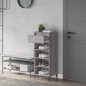 vidaXL Schuhregal Grau Sonoma 40x36x105 cm Holzwerkstoff vidaXL Schuhregal Grau Sonoma 40x36x105 cm Holzwerkstoff
