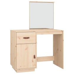 vidaXL Schminktisch 95x50x134 cm Massivholz Kiefer