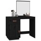 vidaXL Schminktisch Schwarz 95x50x134 cm Massivholz Kiefer vidaXL Schminktisch Schwarz 95x50x134 cm Massivholz Kiefer