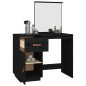 vidaXL Schminktisch Schwarz 95x50x134 cm Massivholz Kiefer vidaXL Schminktisch Schwarz 95x50x134 cm Massivholz Kiefer