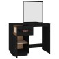 vidaXL Schminktisch Schwarz 95x50x134 cm Massivholz Kiefer vidaXL Schminktisch Schwarz 95x50x134 cm Massivholz Kiefer
