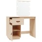 vidaXL Schminktisch mit LED 95x50x133,5 cm Massivholz Kiefer vidaXL Schminktisch mit LED 95x50x133,5 cm Massivholz Kiefer