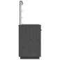 vidaXL Schminktisch mit LED Grau 95x50x133,5 cm Massivholz Kiefer vidaXL Schminktisch mit LED Grau 95x50x133,5 cm Massivholz Kiefer