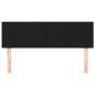 Kopfteile 2 Stk. Schwarz 72x5x78/88 cm Stoff Kopfteile 2 Stk. Schwarz 72x5x78/88 cm Stoff