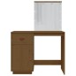 vidaXL Schminktisch mit LED Honigbraun 95x50x133,5cm Massivholz Kiefer vidaXL Schminktisch mit LED Honigbraun 95x50x133,5cm Massivholz Kiefer