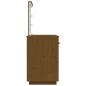 vidaXL Schminktisch mit LED Honigbraun 95x50x133,5cm Massivholz Kiefer vidaXL Schminktisch mit LED Honigbraun 95x50x133,5cm Massivholz Kiefer