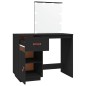 vidaXL Schminktisch mit LED Schwarz 95x50x133,5 cm Massivholz Kiefer vidaXL Schminktisch mit LED Schwarz 95x50x133,5 cm Massivholz Kiefer