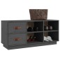 vidaXL Schuhbank Grau 100x34x45 cm Massivholz Kiefer vidaXL Schuhbank Grau 100x34x45 cm Massivholz Kiefer
