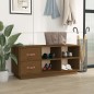 vidaXL Schuhbank Honigbraun 100x34x45 cm Massivholz Kiefer vidaXL Schuhbank Honigbraun 100x34x45 cm Massivholz Kiefer