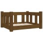 vidaXL Hundebett Braun 55,5x45,5x28 cm Massivholz Kiefer vidaXL Hundebett Braun 55,5x45,5x28 cm Massivholz Kiefer