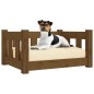 vidaXL Hundebett Braun 55,5x45,5x28 cm Massivholz Kiefer vidaXL Hundebett Braun 55,5x45,5x28 cm Massivholz Kiefer