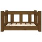 vidaXL Hundebett Braun 55,5x45,5x28 cm Massivholz Kiefer vidaXL Hundebett Braun 55,5x45,5x28 cm Massivholz Kiefer