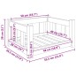 vidaXL Hundebett Braun 55,5x45,5x28 cm Massivholz Kiefer vidaXL Hundebett Braun 55,5x45,5x28 cm Massivholz Kiefer
