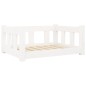 vidaXL Hundebett Weiß 65,5x50,5x28 cm Massivholz Kiefer vidaXL Hundebett Weiß 65,5x50,5x28 cm Massivholz Kiefer