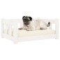 vidaXL Hundebett Weiß 65,5x50,5x28 cm Massivholz Kiefer vidaXL Hundebett Weiß 65,5x50,5x28 cm Massivholz Kiefer