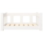 vidaXL Hundebett Weiß 65,5x50,5x28 cm Massivholz Kiefer vidaXL Hundebett Weiß 65,5x50,5x28 cm Massivholz Kiefer