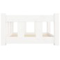 vidaXL Hundebett Weiß 65,5x50,5x28 cm Massivholz Kiefer vidaXL Hundebett Weiß 65,5x50,5x28 cm Massivholz Kiefer