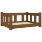 vidaXL Hundebett Honigbraun 65,5x50,5x28 cm Massivholz Kiefer vidaXL Hundebett Honigbraun 65,5x50,5x28 cm Massivholz Kiefer