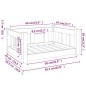 vidaXL Hundebett Honigbraun 65,5x50,5x28 cm Massivholz Kiefer vidaXL Hundebett Honigbraun 65,5x50,5x28 cm Massivholz Kiefer