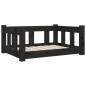 vidaXL Hundebett Schwarz 65,5x50,5x28 cm Massivholz Kiefer vidaXL Hundebett Schwarz 65,5x50,5x28 cm Massivholz Kiefer