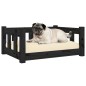 vidaXL Hundebett Schwarz 65,5x50,5x28 cm Massivholz Kiefer vidaXL Hundebett Schwarz 65,5x50,5x28 cm Massivholz Kiefer