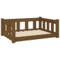 vidaXL Hundebett Braun 75,5x55,5x28 cm Massivholz Kiefer vidaXL Hundebett Braun 75,5x55,5x28 cm Massivholz Kiefer