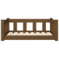 vidaXL Hundebett Braun 75,5x55,5x28 cm Massivholz Kiefer vidaXL Hundebett Braun 75,5x55,5x28 cm Massivholz Kiefer
