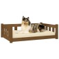 vidaXL Hundebett Honigbraun 95,5x65,5x28 cm Massivholz Kiefer vidaXL Hundebett Honigbraun 95,5x65,5x28 cm Massivholz Kiefer