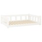 vidaXL Hundebett Weiß 105,5x75,5x28 cm Massivholz Kiefer vidaXL Hundebett Weiß 105,5x75,5x28 cm Massivholz Kiefer