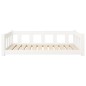 vidaXL Hundebett Weiß 105,5x75,5x28 cm Massivholz Kiefer vidaXL Hundebett Weiß 105,5x75,5x28 cm Massivholz Kiefer