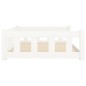 vidaXL Hundebett Weiß 105,5x75,5x28 cm Massivholz Kiefer vidaXL Hundebett Weiß 105,5x75,5x28 cm Massivholz Kiefer